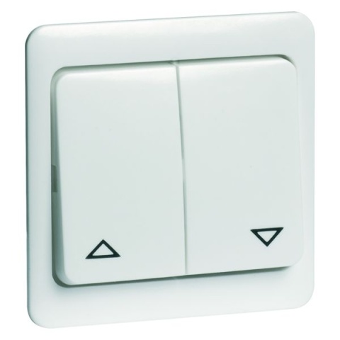 PEHA D 80.244 JR W pulsante standard gruppo basculante vecchio bianco (RAL1013) simbolo UP e DOWN 00177611 NUOVO