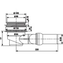 SANIT desagüe de ducha horizontal para placa de...