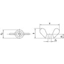 Flügelmutter Galvanisch verzinkt DIN 315 M 6...