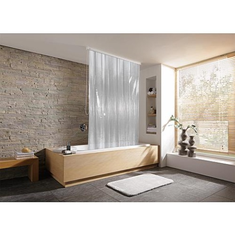 Evenes Design Shower Roller Blind f Empty Cassette EMAGA, Grey, 1280x2400 mm 100% Vinyl NEW