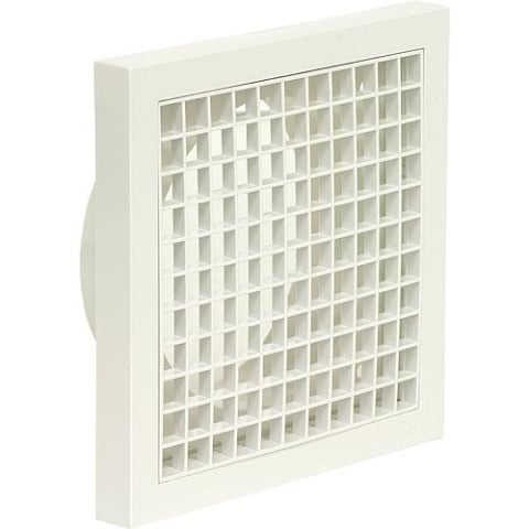 Helios ventilatierooster L-G 150 met aansluittuit DN 150 wit 60303 NIEUW