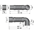 abusanitair PE-WC-Anschlussrohr flexibel für...