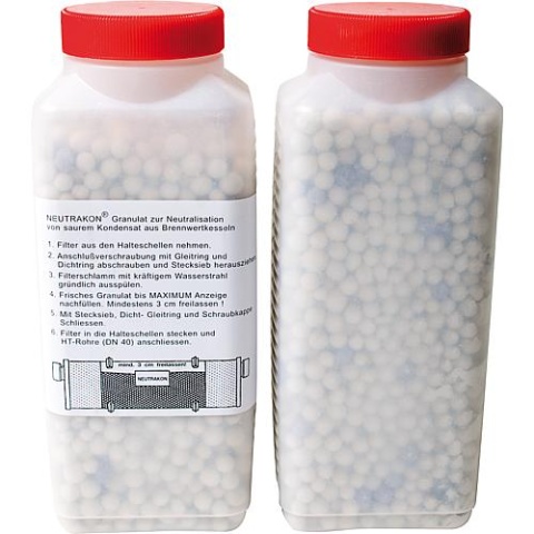 Repuesto de granulado Mommertz para Neutrakon aceite/gas 2 x 1,3 kg NUEVO