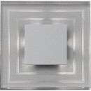 Recessed luminaire Kristal CR01-230/AL/BC, 230V, aluminium, 75x75x40mm CR01-230/AL/BC NEW