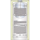 TML serbatoio tampone combinato PC1000/200, smaltato, 2 scambiatori di calore, capacità 931 L nuovo