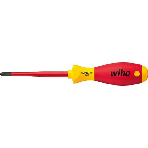 wiha Tournevis SoftFinisch electric, PH2 et adapté en plus aux vis de serrage Plus/Minus 32712100 NEUF