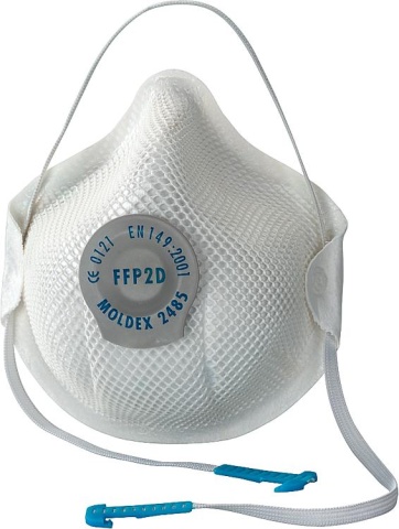 MOLDEX Masque de protection respiratoire série Smart FFP2 NR D forme active avec lèvre détanchéité et valve climatique, 20 pièces 2485 01 NOUVEAU