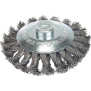 Lessmann Knotted cone brush Ø 115x12 mm steel wire...