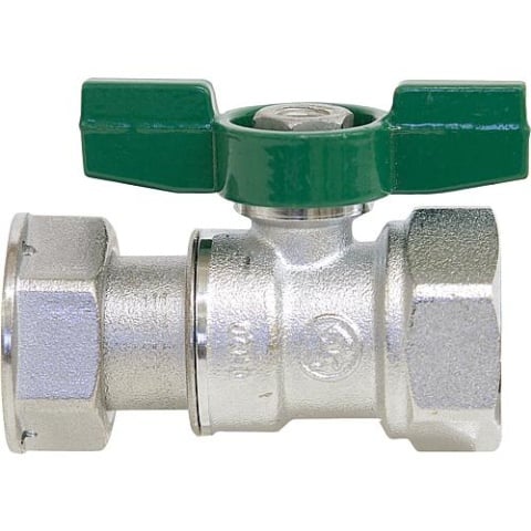 Válvula de bola para agua potable Giacomini R251P IT/anular 3/4""x3/4"" Latón cromado/maneta de mariposa R251WX074 NUEVO