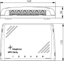 Minidistribuidor Telegärtner MPD12-HS K Cat.6A(IEC), gris claro J02022A0053 NUEVO