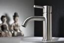 Mezclador de lavabo Inox Redondo Proyección 124 mm Acero inoxidable mate AP2601S NUEVO