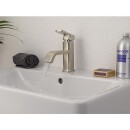 Mezclador de lavabo Evenes en acero inoxidable mate Cubo,...