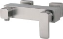 Evenes shower mixer AP inox Cubo stainless steel matt Projection 145 mm New