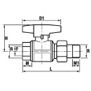 Vßlvula de bola con conexión roscada tipo...