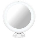 Wandkosmetikspiegel Enian mit LED-Beleuchtung mit Sauger 5-fache Vergrößerung Ø 125 mm 5819114886 NEU