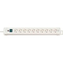 brennenstuhl 10-way earthed socket outlet white, with...