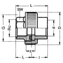 PVC-U - Adhesive fitting Pipe fitting, 63 mm x...