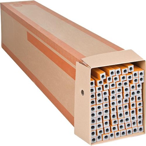 nmc_naturefoam tuyau disolation excentrique 22 x 9mm, longueur : 2m, 110 mètres PE-XT avec peau de protection orange NOUVEAU