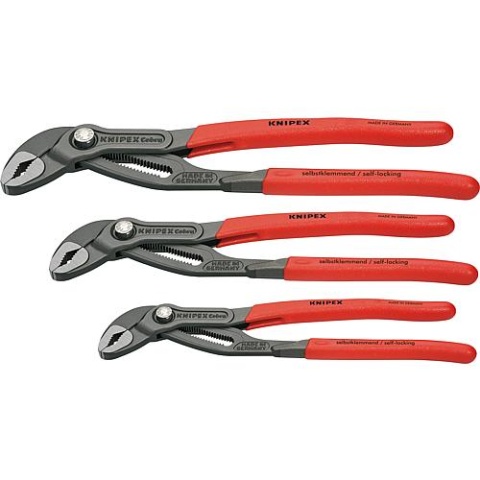 KNIPEX Water Pump Pliers Set 3 pieces NEW