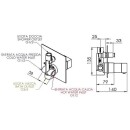 Evenes bath thermostat mixer UP Skyline, with installation body rose 155x155 New