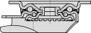 Blickle Schwerlastlenkrolle Polyurethan/Stahl LK-ALTH 200K,Tragfähigkeit 600kg, Rad-Ø 200mm,Plattengröße 140x110mm LK-ALTH 200K NEU