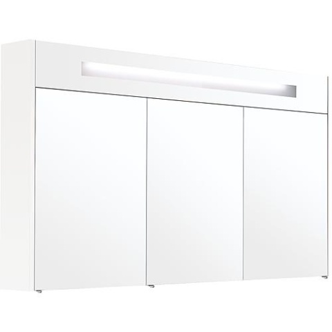 Szafka z lustrem w. bel. wykończenie biały mat 3 drzwi 1200x750x188 mm S813/961 NOWOŚĆ