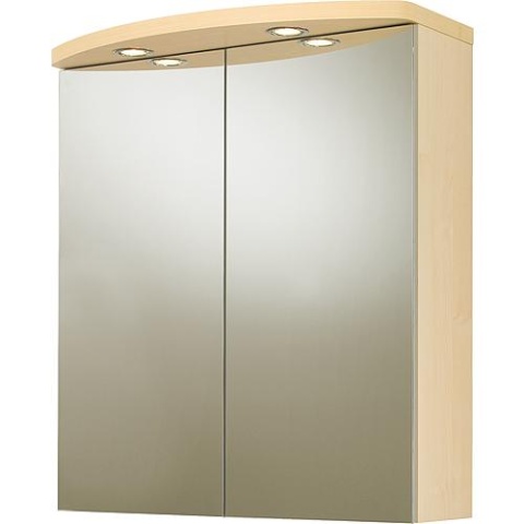 evenes armoire de toilette avec éclairage décor poire 2 portes 700x798x205/340 mm NEUF