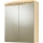 evenes armoire de toilette avec éclairage décor poire 2 portes 700x798x205/340 mm NEUF