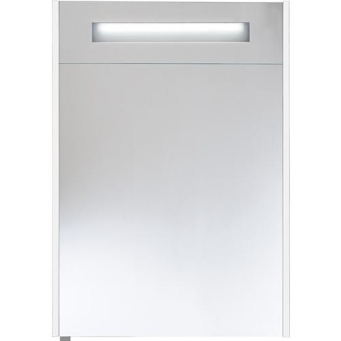 evenes Armoire de toilette avec bandeau blanc brillant 1 porte, charnières à droite 600x750x188 mm NEUF