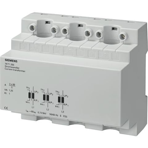 Transformador de corriente Siemens 3 x 150/5A 7KT1202 NUEVO