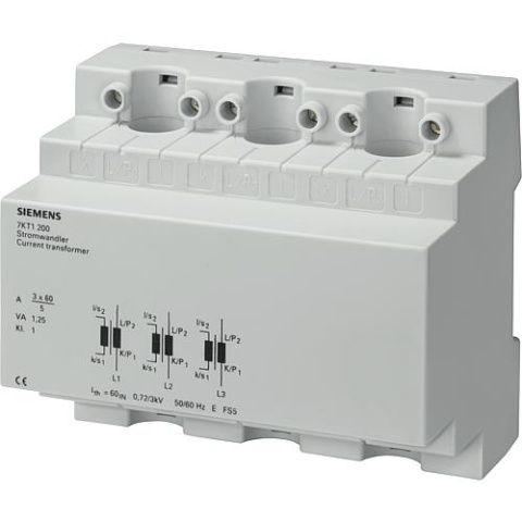 Transformador de corriente Siemens 3 x 100/5A 7KT1201 NUEVO