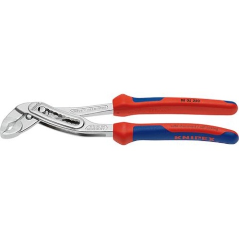 KNIPEX KNIPEX Alligator Water Pump Pliers chrome-plated with two-colour multi-component handles L=250mm 88 05 250 NEW