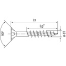 SPAX Vis à tête fraisée YELLOX filetage partiel cruciforme ø 3,5 x 35 mm, UE = 1000 pièces 4003530010002 NEUF