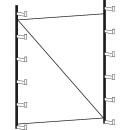 REGALWERK Kragarmgrundregal einseitig mit 6 Ebenen, 2000x1250x620mm, Feldlast 1200Kg B6-60101-50 NEU