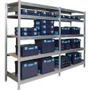 REGALWERK rack di base collegabile, 6 livelli. Carico della baia 2000Kg, 2500x1285x400mm B3-50612-40 NUOVO