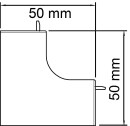 OBO inside corner cover pure white type WDK/HI 25025 / PU 4 pcs. 6191 88 6 NEW