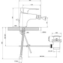 Evenes bidet mengkraan Tango II verchroomd, met waste 126...