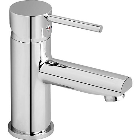 Miscelatore per lavabo Evenes Salsa, cromato con scarico a scomparsa, con sporgenza di 111 mm New