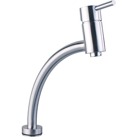 Evenes sink mixer inox Colorado, matt stainless steel, swivel. Outlet 220 mm New