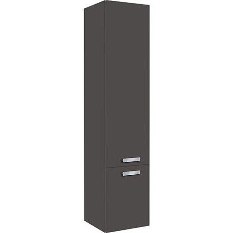 Evenes Armoire haute MAB série 2 portes anthracite Hgl. stop droite 350x1585x370mm Nouveau