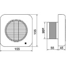 Ventilateur dhabitation S&P type HEF-100 T Montage dans tuyaux/gaines NW100 5212002900 NOUVEAU