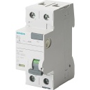 Siemens RCD, 2-biegunowy, typ A, 40A, 30mA, N-lewy,...