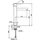 Wastafelmengkraan Evelia 170 mm projectie zonder afloop chroom TTP0354021 NIEUW