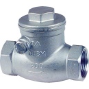 Sleeve-type non-return valve made of stainless steel...