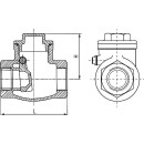 Vßlvula antirretorno de acero inoxidable 1.4408 PN 141 1/2A-690 T Nuevo