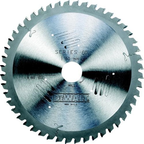 Lame de scie circulaire DeWalt Extreme Ø190x30mm avec 48 dents plates trapézoïdales, convient pour DWE575K NOUVEAU