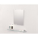 evenes mirror Lierelva rectangular without fixing 700x600x5 mm, edges sanded NEW