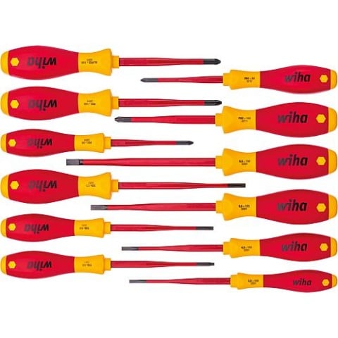 wiha screwdriver set electrician, slimFix 12 pieces 41003 NEW