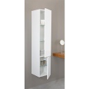 Armoire haute Evenes série MBF 2 portes blanc brillant butée droite 350x1625x370mm Nouveau