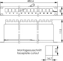 Supporto modulo Telegärtner 1 U H02025A0167 NUOVO